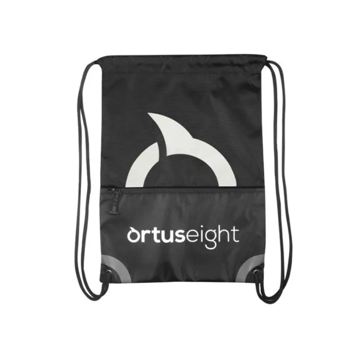 Tas Ortuseight String Bag - Black/White