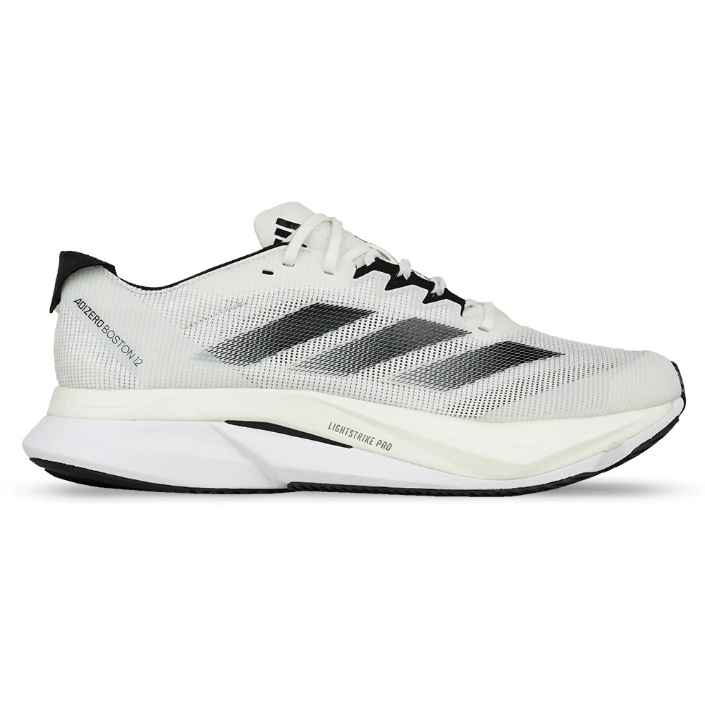Sepatu Running Adidas Adizero Boston 12 M ID4236 - Ftwwht/Cblack/Ngtmet