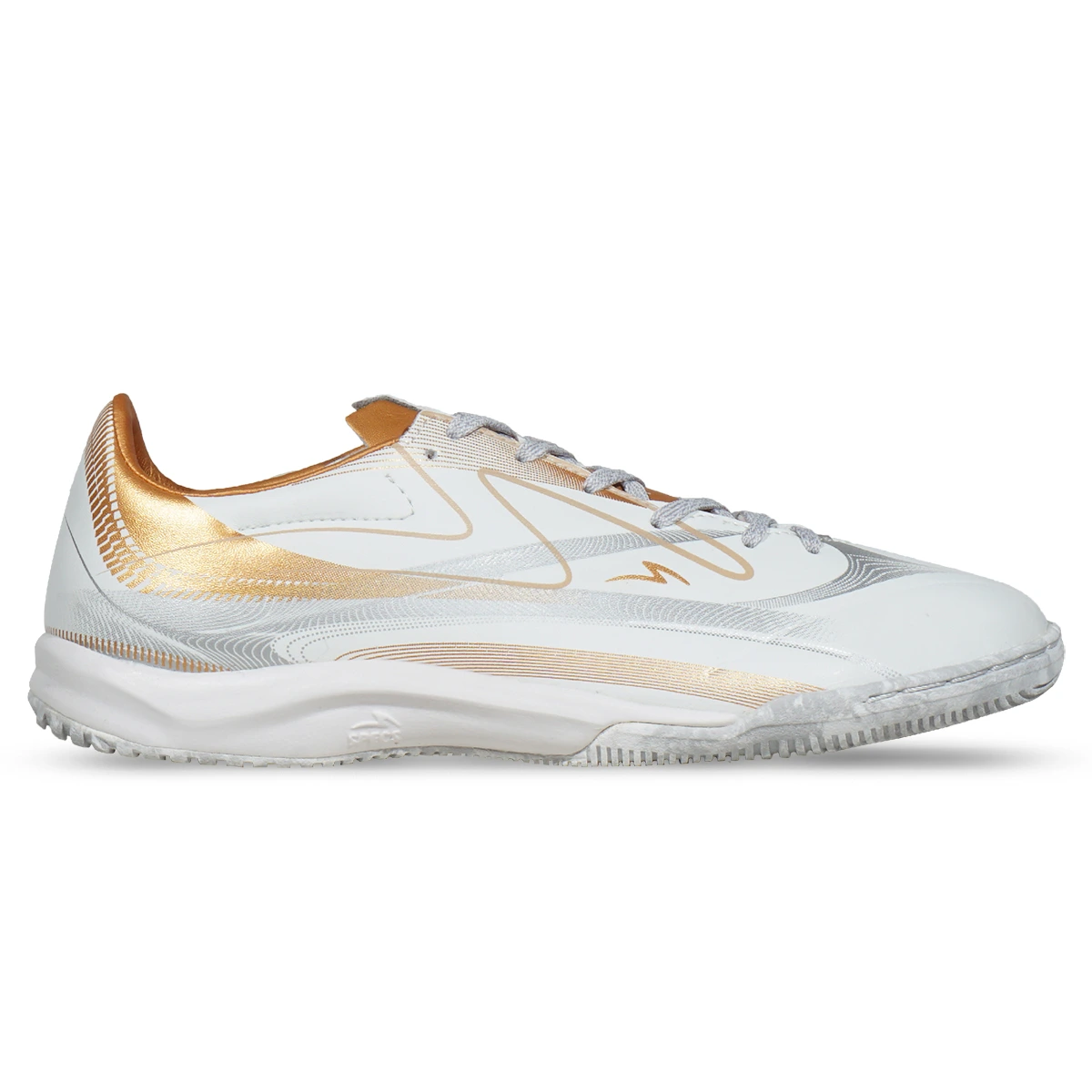 Sepatu Futsal Specs Galactica Morph IN - White/Pale Gold