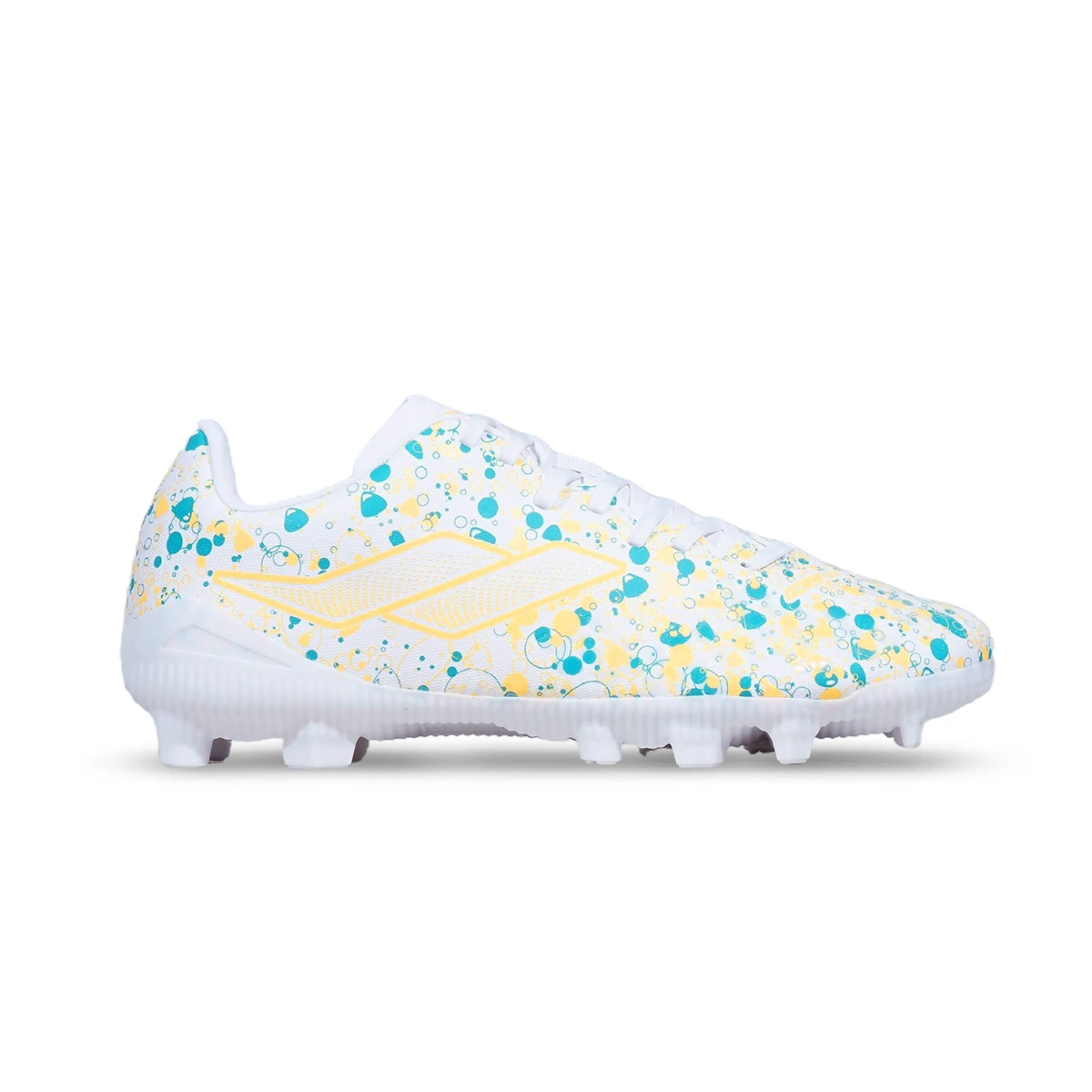 Sepatu Bola Mills Oxy FG JR - White/Yellow
