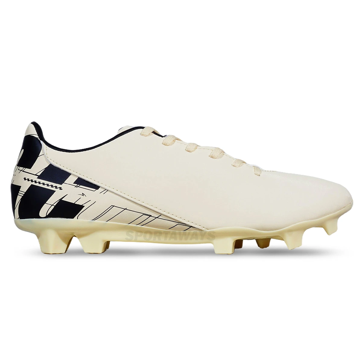 Sepatu Bola Specs Ardent FG - Double Cream/Black